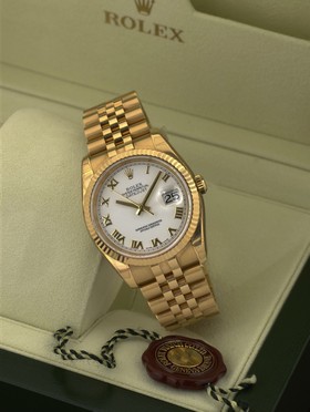 Rolex Datejust 36 Yellow Gold White Roman (116238 White Roman)
