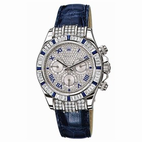 Rolex Daytona White Gold Diamond Sapphire Strap (11659912sa)